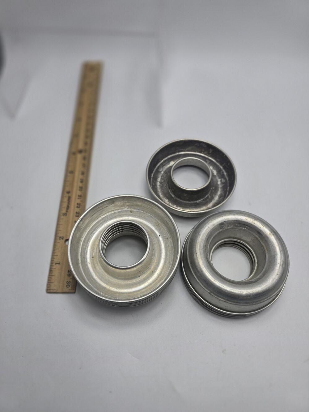 Mini Aluminum Vintage Cake Bundt Pan Pans 3 1/2"x 1"